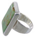 Heavy Turquoise And Sterling Silver Ring Size 8-1/4 WX37430