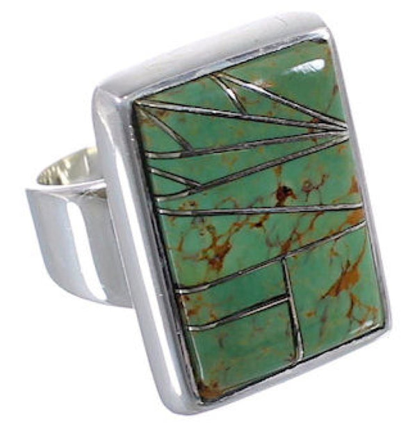 Substantial Sterling Silver Turquoise Jewelry Ring Size 5-3/4 WX37445