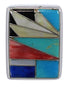High Quality Multicolor And Southwest Silver Ring Size 6-3/4 WX37641