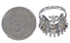 Silver And Multicolor Needlepoint Ring Size 6-3/4 PX43577