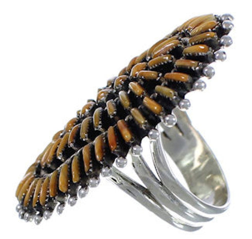 Genuine Sterling Silver Oyster Shell Ring Size 7-1/2 RS36063