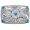 Southwest Flower Sterling Silver Turquoise Belt Buckle CX52820