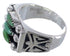 Southwest Sturdy Turquoise Jewelry Needlepoint Ring Size 7-3/4 VX37044