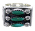 Sturdy Turquoise Jewelry Silver Needlepoint Ring Size 4-3/4 VX37047