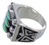 High Quality Turquoise Silver Needlepoint Ring Size 5-1/2 VX37051