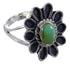 Sterling Silver Turquoise Flower Jewelry Ring Size 7-1/4 VX37265