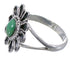 Genuine Sterling Silver Turquoise Flower Ring Size 8-1/4 VX37272