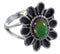Sterling Silver Turquoise Flower Ring Size 6-3/4 VX37274