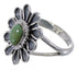 Southwest Sterling Silver Turquoise Flower Ring Size 4-3/4 VX37289