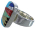 Multicolor And Sterling Silver Sturdy Ring Size 7-1/4 EX40296