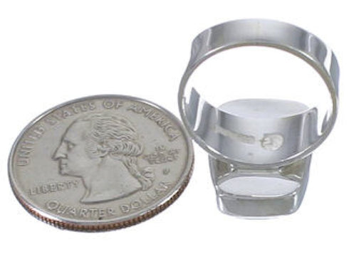 Genuine Sterling Silver Multicolor Sturdy Ring Size 4-3/4 EX40297