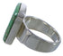 Turquoise Inlay Well-Built Southwest Ring Size 8-3/4 EX40406