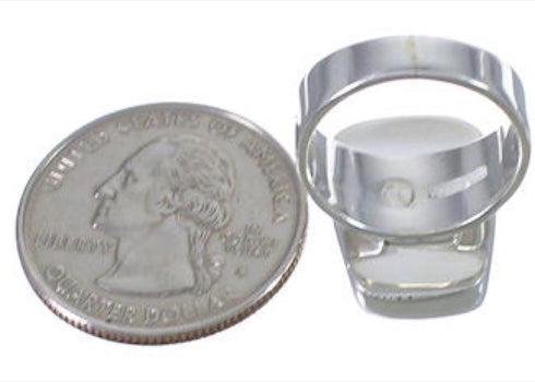 Turquoise Southwestern High Quality Ring Size 8-3/4 EX40440