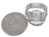 Heavy Multicolor Southwest And Silver Ring Size 8-1/2 WX37816