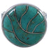 Substantial Turquoise Inlay Sterling Silver Ring Size 5 WX38078