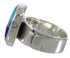 Heavy Authentic Sterling Silver And Multicolor Ring Size 7-3/4 WX38362