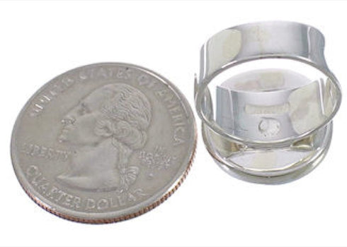 Multicolor Well-Built Sterling Silver Ring Size 5-3/4 WX38366