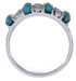 Sterling Silver Southwest Turquoise Ring Size 5-1/4 WX34322