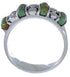 Southwest Sterling Silver Turquoise Inlay Ring Size 7-1/4 WX34444