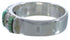 Turquoise Inlay Southwest Sterling Silver Ring Size 8-1/4 WX34472