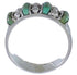 Turquoise Inlay Southwest Sterling Silver Ring Size 8-1/4 WX34472