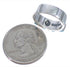 Silver Turquoise Inlay Jewelry Ring Size 7-3/4 WX34568