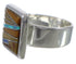 Substantial Multicolor Sterling Silver Ring Size 5 WX39870