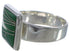 Sterling Silver Heavy Turquoise Ring Size 7-3/4 WX40024