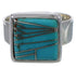 Heavy Sterling Silver Turquoise Ring Size 6-1/2 WX40892