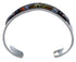 Native American Design Multicolor Sterling Silver Bracelet RS52310