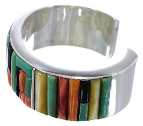 Whiterock Sunset Multicolor Sterling Silver Cuff Bracelet PX28146