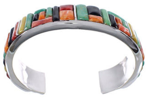 Whiterock Sunset Multicolor Sterling Silver Cuff Bracelet PX28146
