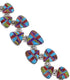 Whiterock Turquoise Multicolor Silver Jewelry Link Bracelet AS29600