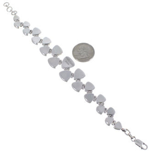 Turquoise Multicolor Whiterock Silver Jewelry Link Bracelet AS29604