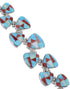 Whiterock Silver Turquoise Multicolor Link Bracelet Jewelry HS32985