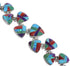 Turquoise Multicolor Silver Whiterock Link Bracelet Jewelry HS32972