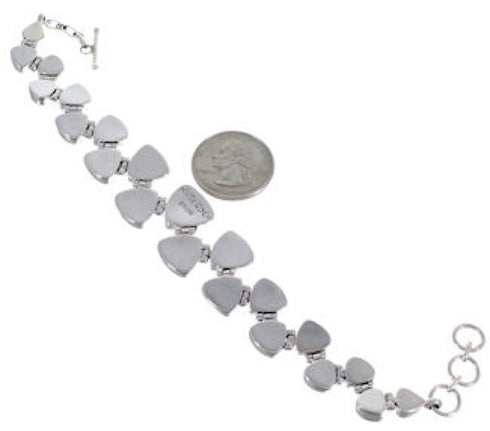 Turquoise Multicolor Silver Whiterock Link Bracelet Jewelry HS32972