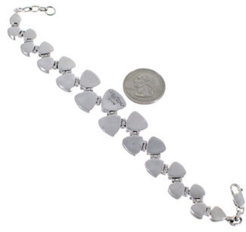 Whiterock Tiger Eye Multicolor Silver Jewelry Link Bracelet AS29593