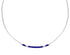 Hand Strung Liquid Silver & Lapis 20" Necklace RX115325