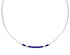 Hand Strung Liquid Sterling Silver & Lapis 16" Necklace Jewelry LS37L