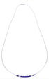 Hand Strung Liquid Sterling Silver & Lapis 16" Necklace Jewelry LS37L