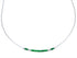 Hand Strung Liquid Silver & Malachite 20" Necklace RX115323