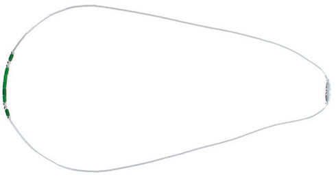 Hand Strung Liquid Silver & Malachite 20" Necklace RX115323