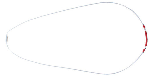 Hand Strung Liquid Silver And Coral 16" Necklace Jewelry LS37C