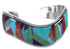 Sterling Silver Sunrise Multicolor Inlay Whiterock Bracelet NS45981