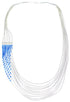 Liquid Sterling Silver & Denim Lapis Necklace Jewelry LS147D