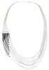 Genuine Liquid Sterling Silver & Onyx Necklace LS147O