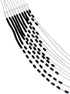 Genuine Liquid Sterling Silver & Onyx Necklace LS147O