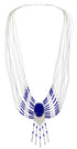 Genuine Liquid Sterling Silver & Lapis Peacock Necklace PEACOCKL