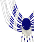 Genuine Liquid Sterling Silver & Lapis Peacock Necklace PEACOCKL